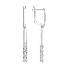 Серьги из белого золота со Swarovski Zirconia Серьги из белого золота со Swarovski Zirconia