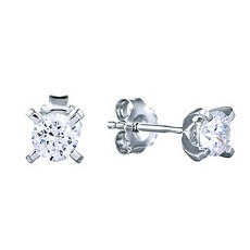Серьги из серебра с фианитами Серьги из серебра с фианитами