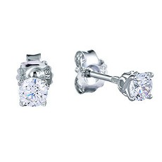 Серьги из серебра с фианитами Серьги из серебра с фианитами