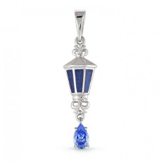 Подвеска с фианитами Swarovski и холодной эмалью Подвеска с фианитами Swarovski и холодной эмалью