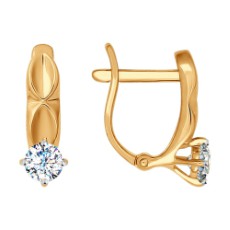 Серьги из золота со Swarovski Zirconia Серьги из золота со Swarovski Zirconia