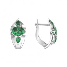 Серьги из серебра 925 пробы с фианитом Серьги из серебра 925 пробы с фианитом