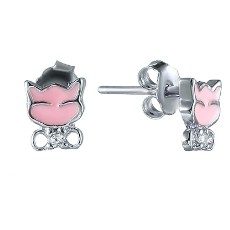 Серьги из серебра с эмалью Серьги из серебра с эмалью
