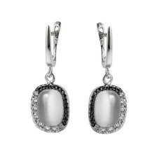 Серьги из серебра 925 пробы с тигровым глазом Серьги из серебра 925 пробы с тигровым глазом