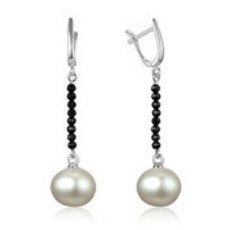 Серьги из серебра 925 пробы с жемчугом Серьги из серебра 925 пробы с жемчугом
