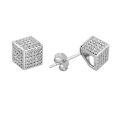 Серьги из серебра 925 пробы с фианитами Серьги из серебра 925 пробы с фианитами