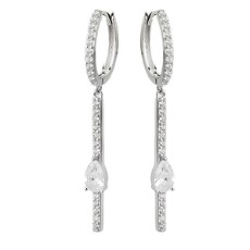 Серьги из серебра 925 пробы с фианитами Серьги из серебра 925 пробы с фианитами